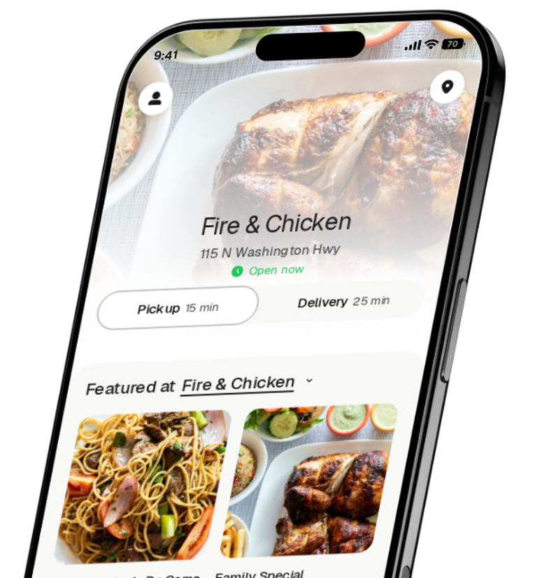 Fire & Chicken app preview